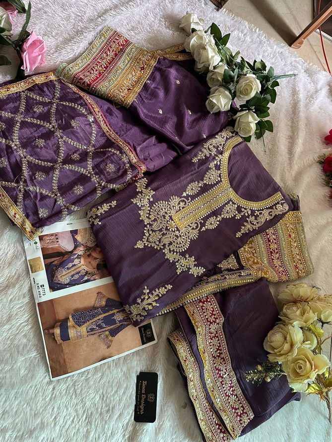 418 B To D By Ziaaz Heavy Chinon Embroidery Pakistani Suits Wholesalers In Delhi